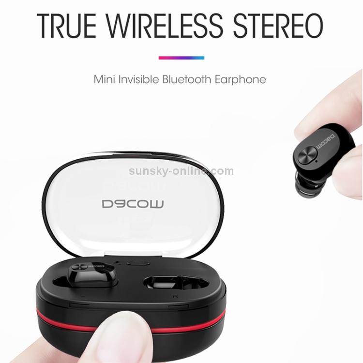 Dacom K6H Mini Stereo Bluetooth Earbuds Buds In-ear Earphone with Charging Box (Black) Dacom K6H Mini Stereo Bluetooth Earbuds Buds In-ear Earphone with Charging Box (Black)