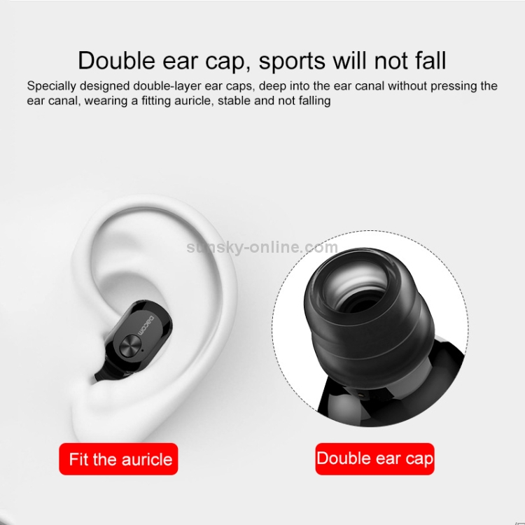 Dacom K6H Mini Stereo Bluetooth Earbuds Buds In-ear Earphone with Charging Box (Black) Dacom K6H Mini Stereo Bluetooth Earbuds Buds In-ear Earphone with Charging Box (Black)