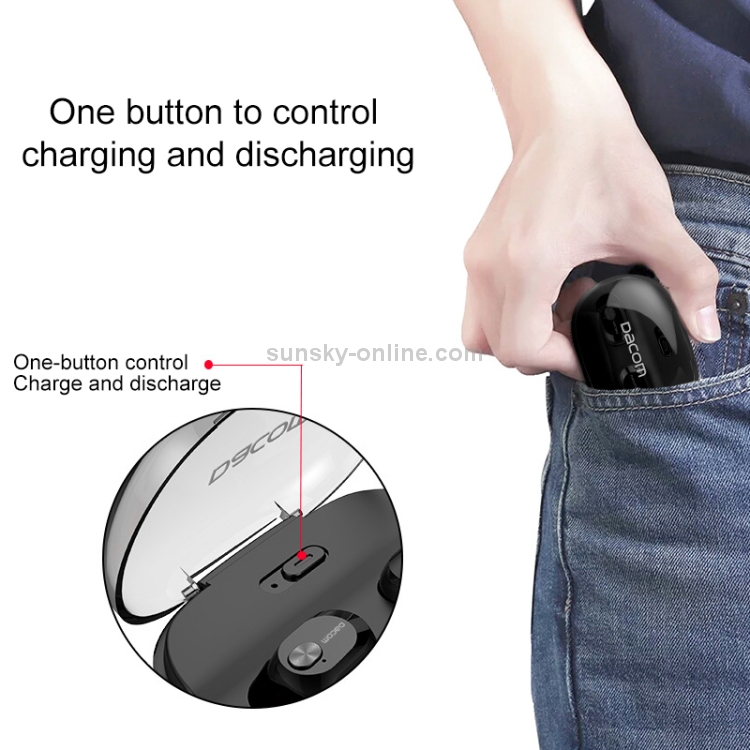 Dacom K6H Mini Stereo Bluetooth Earbuds Buds In-ear Earphone with Charging Box (Black) Dacom K6H Mini Stereo Bluetooth Earbuds Buds In-ear Earphone with Charging Box (Black)