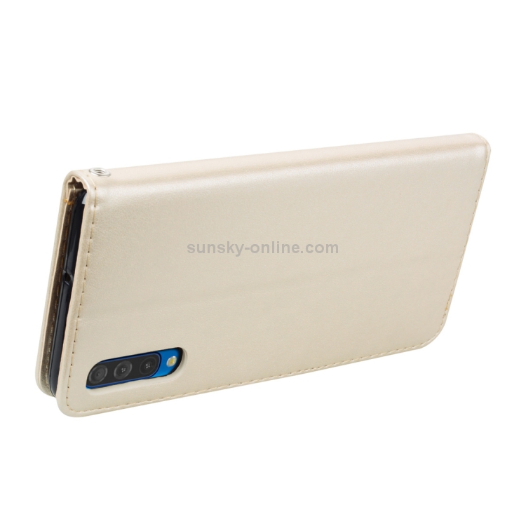 Rose Embossed Horizontal Flip PU Leather Case for Galaxy A50, with Holder & Card Slots & Wallet (Gold) Rose Embossed Horizontal Flip PU Leather Case for Galaxy A50, with Holder & Card Slots & Wallet (Gold)
