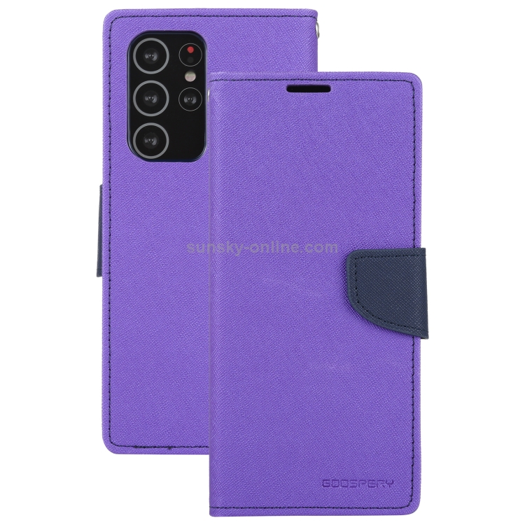 For Samsung Galaxy S21 Ultra 5G GOOSPERY FANCY DIARY Horizontal Flip PU Leather Case with Holder & Card Slots & Wallet (Purple) For Samsung Galaxy S21 Ultra 5G GOOSPERY FANCY DIARY Horizontal Flip PU Leather Case with Holder & Card Slots & Wallet (Purple)