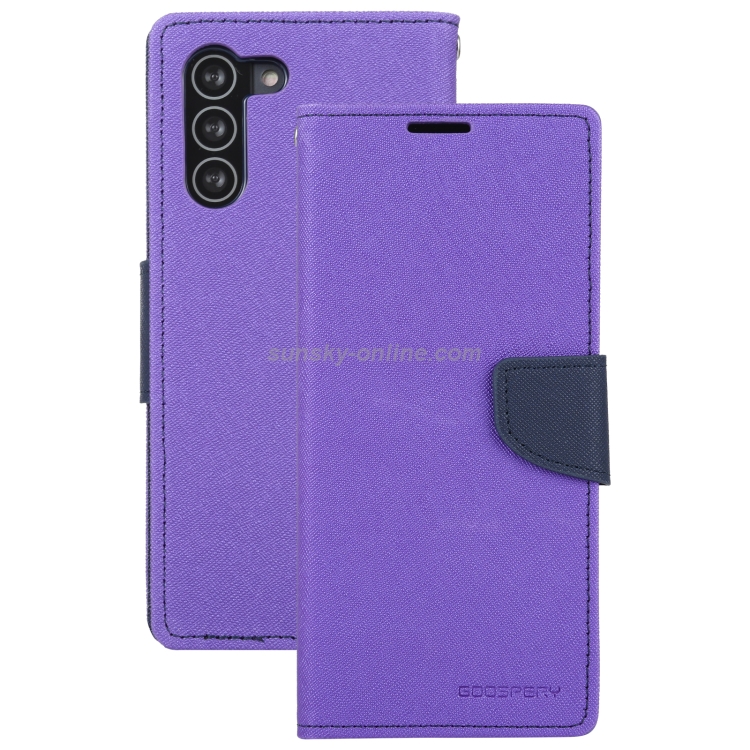 For Samsung Galaxy S21+ 5G GOOSPERY FANCY DIARY Horizontal Flip PU Leather Case with Holder & Card Slots & Wallet (Purple) For Samsung Galaxy S21+ 5G GOOSPERY FANCY DIARY Horizontal Flip PU Leather Case with Holder & Card Slots & Wallet (Purple)