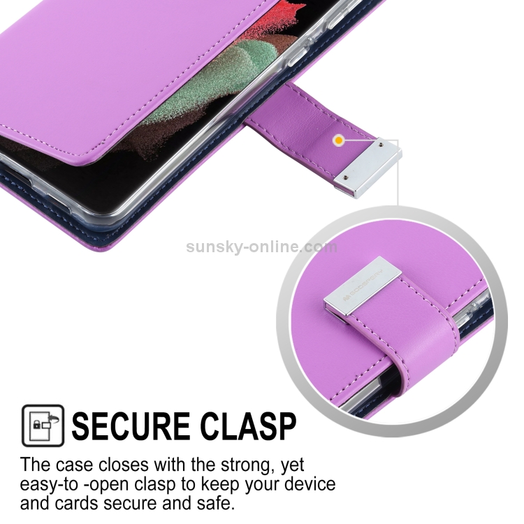 For Samsung Galaxy S21+ 5G GOOSPERY RICH DIARY PU + TPU Crazy Horse Texture Horizontal Flip Leather Case with Card Slots & Wallet (Mint Green)