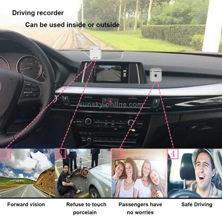 F8 Multi-function Car Driving Recorder Bluetooth Headset Video Recording Box, Capacity : 32GB(Black) F8 Multi-function Car Driving Recorder Bluetooth Headset Video Recording Box, Capacity : 32GB(Black)