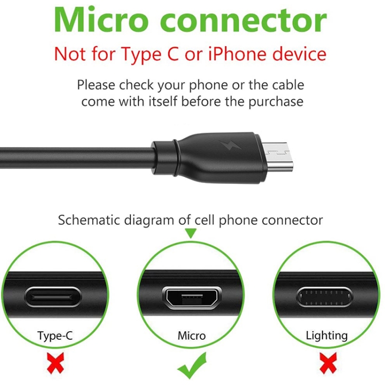 REMAX RC-138m 2.4A USB to Micro USB Suji Pro Fast Charging Data Cable, Cable Length: 1m (Black) - B3