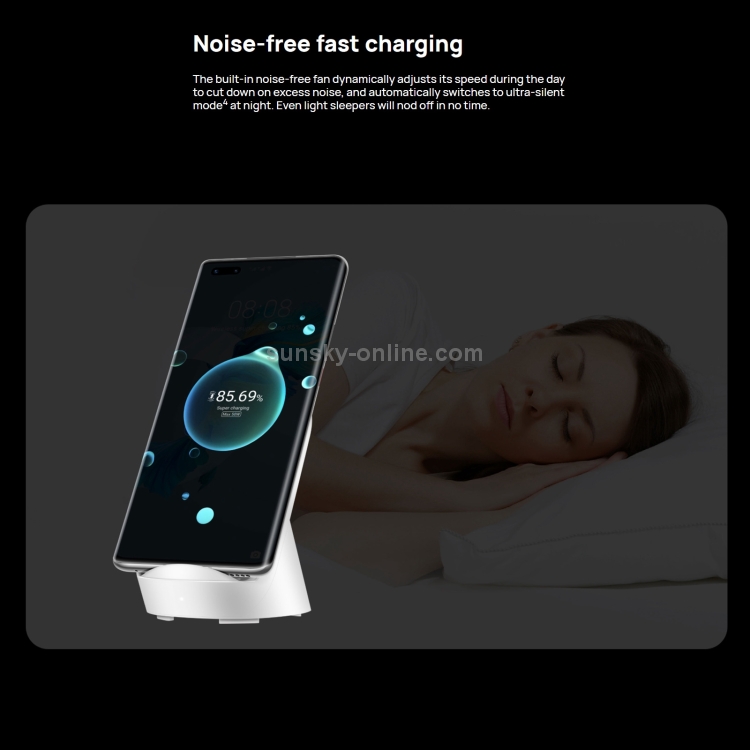 Original Huawei CP62R 50W Max Qi Standard Super Fast Charging Vertical Wireless Charger Stand with Type-C Cable + Adapter Set (White) Original Huawei CP62R 50W Max Qi Standard Super Fast Charging Vertical Wireless Charger Stand with Type-C Cable + Adapter Set (White)