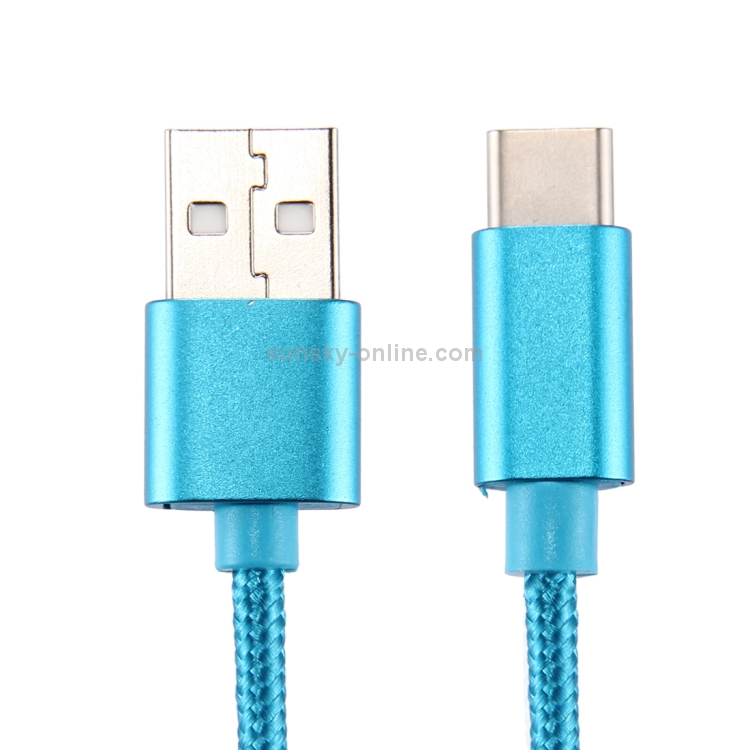 Cables Texture Usb Knit Texture USB to USB-C / Type-C Data Sync Charging Cable, Cable ...