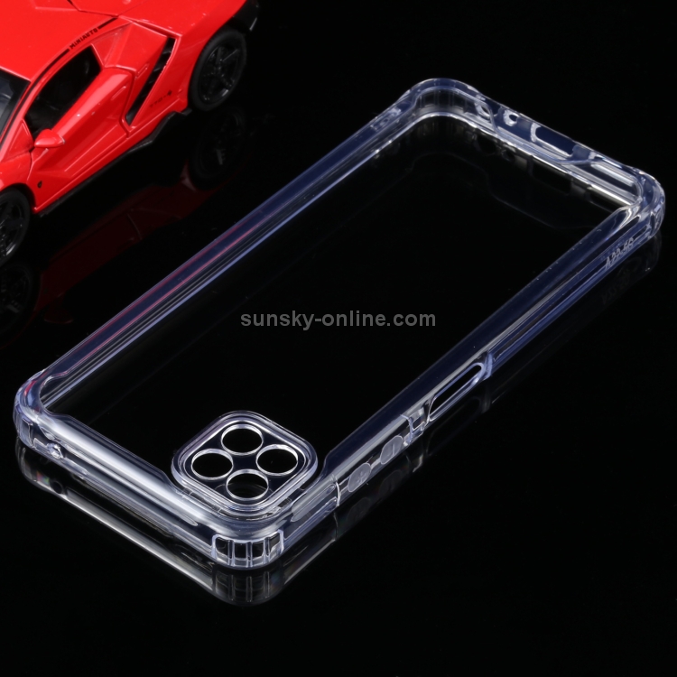 For Samsung Galaxy A22 5G Four-corner Shockproof Transparent TPU + PC Protective Case For Samsung Galaxy A22 5G Four-corner Shockproof Transparent TPU + PC Protective Case