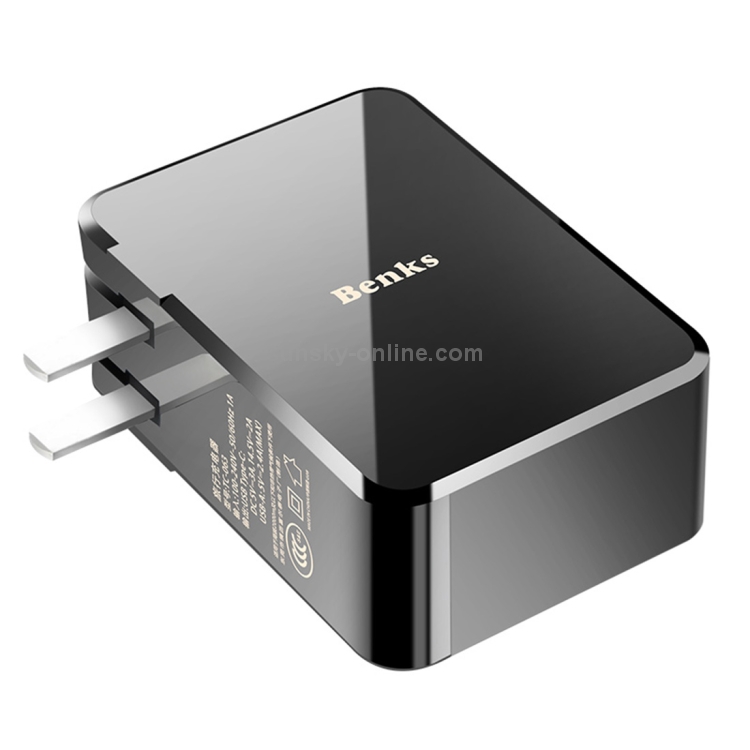 Benks PA28 Three Port Fast Charging Type C PD Travel Charger Benks PA28 Three Port Fast Charging Type C PD Travel Charger
