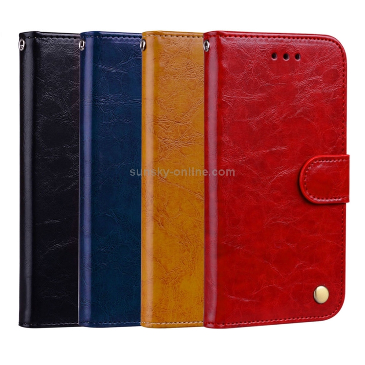 Business Style Oil Wax Texture Horizontal Flip Leather Case for Galaxy J6 (EU Version) (2018), with Holder & Card Slots & Wallet (Red) Business Style Oil Wax Texture Horizontal Flip Leather Case for Galaxy J6 (EU Version) (2018), with Holder & Card Slots & Wallet (Red)