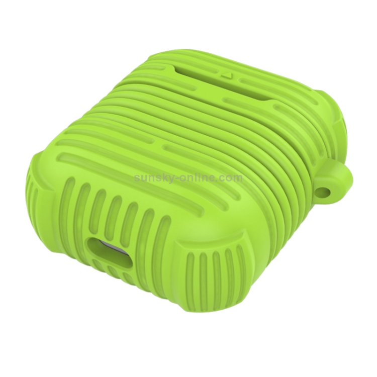 CYKE 2 in 1 8 Pin Interface Charging Box Wireless Earphones Silicone Storage Case Earphones Case for Airpods, with Magnetic Anti-lost Rope(Green) CYKE 2 in 1 8 Pin Interface Charging Box Wireless Earphones Silicone Storage Case Earphones Case for Airpods, with Magnetic Anti-lost Rope(Green)