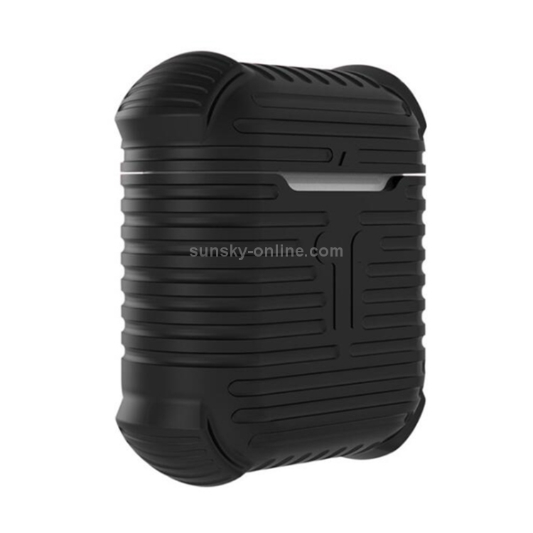 CYKE 8 Pin Interface Charging Box Dustproof Anti-fall Wireless Earphones Silicone Storage Case Earphones Case for Airpods(Black) CYKE 8 Pin Interface Charging Box Dustproof Anti-fall Wireless Earphones Silicone Storage Case Earphones Case for Airpods(Black)