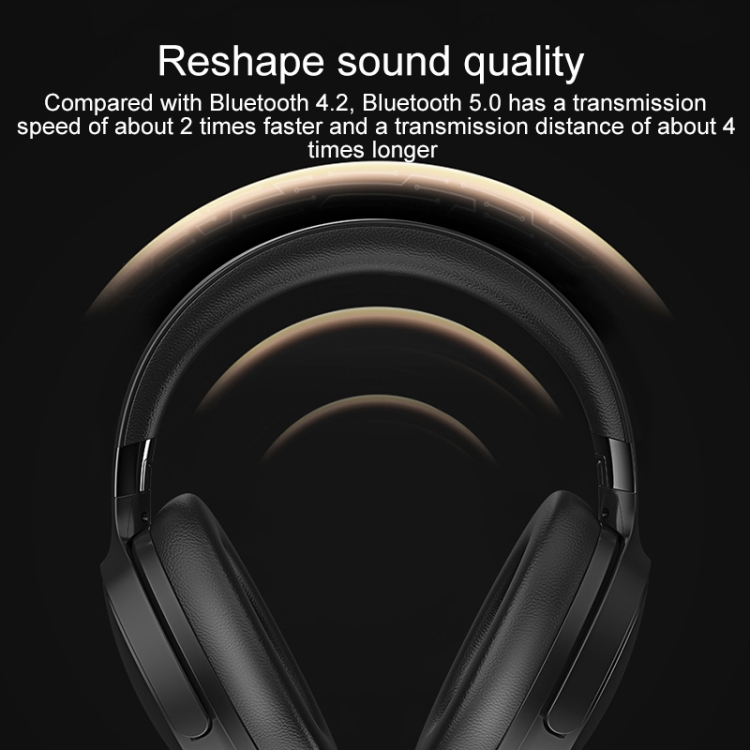 WIWU Pilot Wireless Noise Reduction Headphone (Black) - 4