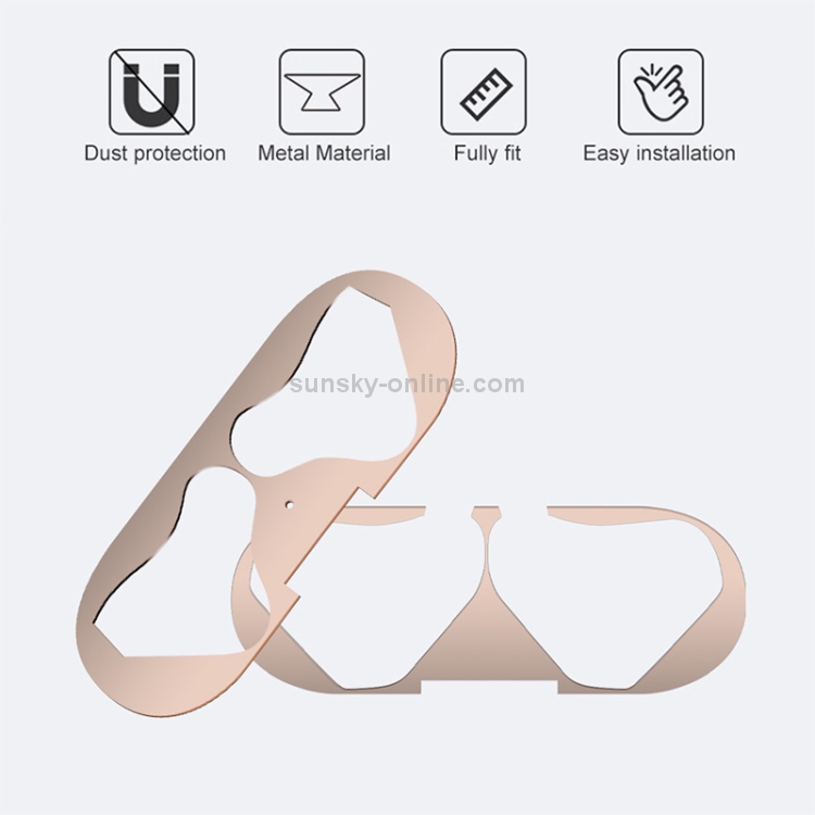 Metal Dustproof Protective Sticker for HuaWei FreeBuds 3(Gold) Metal Dustproof Protective Sticker for HuaWei FreeBuds 3(Gold)