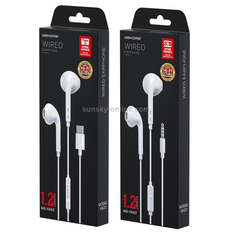 WK YA-02 3.5mm In-Ear Wired Call Music Earphone, Length: 1.2m WK YA-02 3.5mm In-Ear Wired Call Music Earphone, Length: 1.2m
