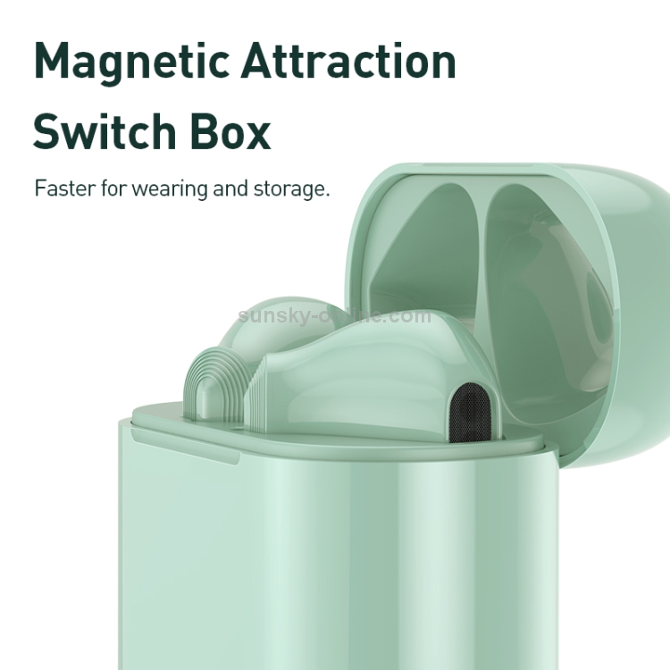 Baseus Encok W09 TWS Bluetooth 5.0 True Wireless Earphones with Charging Case, Support Touch Control(Green) Baseus Encok W09 TWS Bluetooth 5.0 True Wireless Earphones with Charging Case, Support Touch Control(Green)