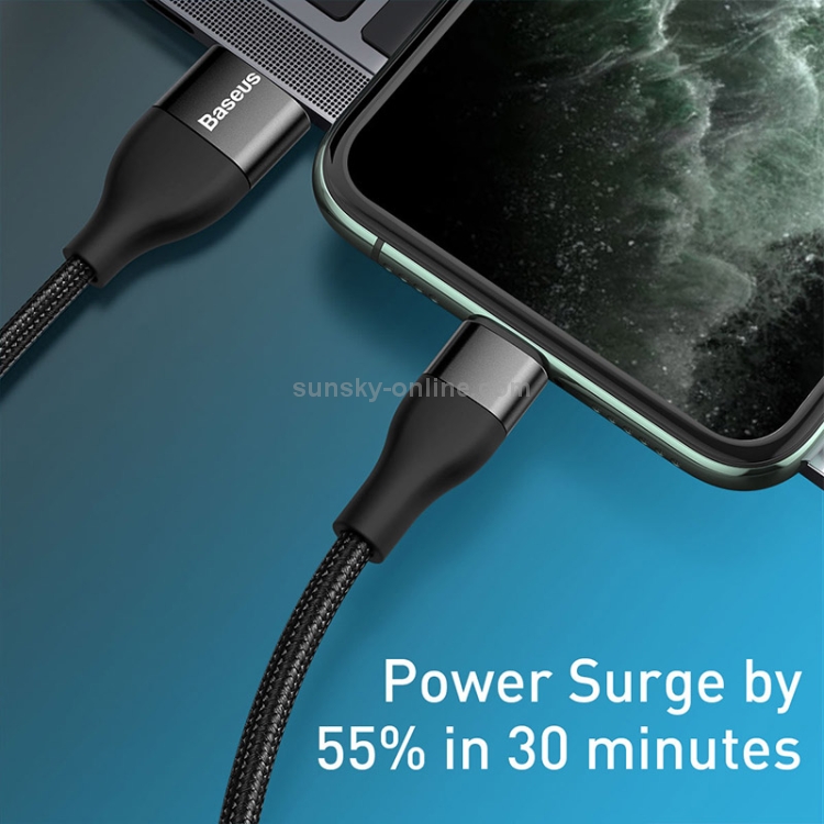 Baseus 18W Max 2 in 1 USB-A + USB-C / Type-C to 8 Pin Data Sync Charging Cable Cable, Length: 1m (Black) Baseus 18W Max 2 in 1 USB-A + USB-C / Type-C to 8 Pin Data Sync Charging Cable Cable, Length: 1m (Black)