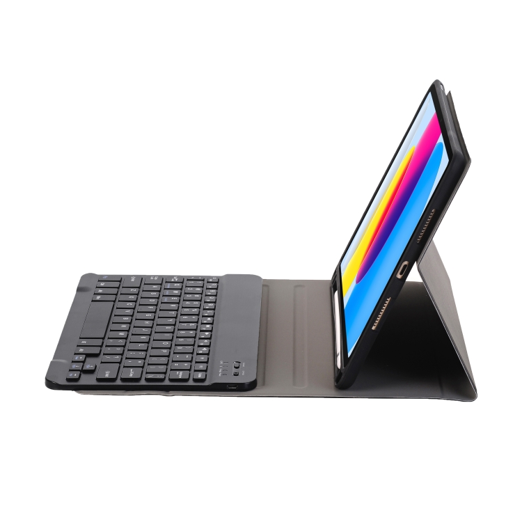 For iPad 10th Gen 10.9 2022 A10B Lambskin Texture Ultra-thin Bluetooth Keyboard Leather Tablet Case with Pen Slot(Black) For iPad 10th Gen 10.9 2022 A10B Lambskin Texture Ultra-thin Bluetooth Keyboard Leather Tablet Case with Pen Slot(Black)