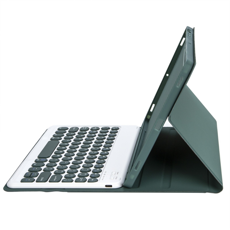 For iPad 10th Gen 10.9 2022 YA10B Lambskin Texture Bluetooth Keyboard Leather Tablet Case with Pen Slot (Dark Green) For iPad 10th Gen 10.9 2022 YA10B Lambskin Texture Bluetooth Keyboard Leather Tablet Case with Pen Slot (Dark Green)
