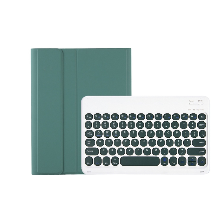 For iPad 10th Gen 10.9 2022 YA10B Lambskin Texture Bluetooth Keyboard Leather Tablet Case with Pen Slot (Dark Green) For iPad 10th Gen 10.9 2022 YA10B Lambskin Texture Bluetooth Keyboard Leather Tablet Case with Pen Slot (Dark Green)