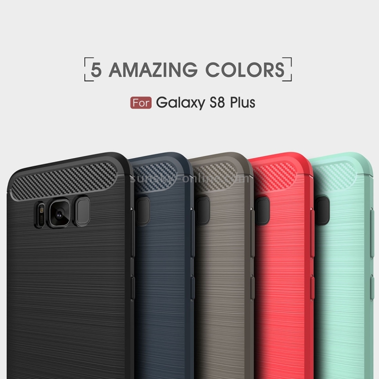 For Galaxy S8 + / G9550 Brushed Carbon Fiber Texture Shockproof TPU Protective Cover Case(Black) For Galaxy S8 + / G9550 Brushed Carbon Fiber Texture Shockproof TPU Protective Cover Case(Black)