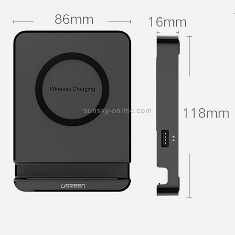 Ugreen 12V/2A QI Standard Wireless Charger with Dual USB Ports Ugreen 12V/2A QI Standard Wireless Charger with Dual USB Ports