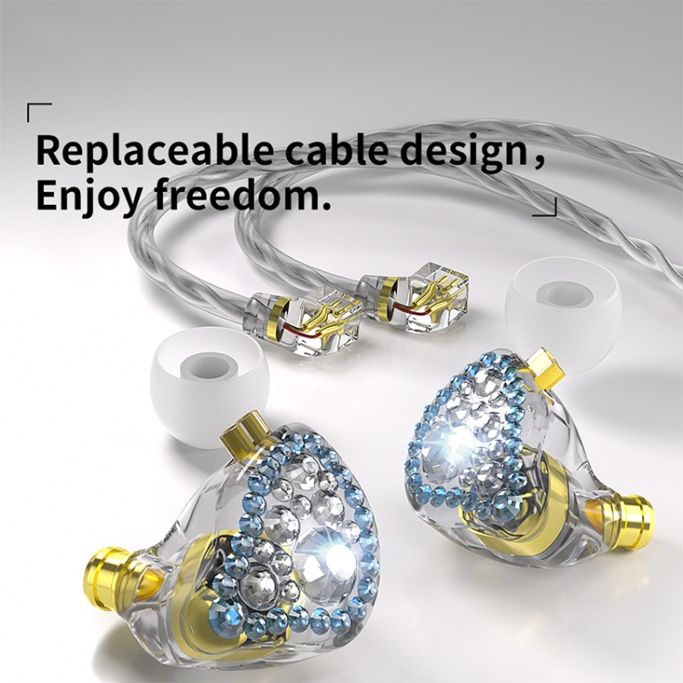 CVJ Liuli 3.5mm In-ear Wired Headset with Microphone, Length 1.25m (Blue) CVJ Liuli 3.5mm In-ear Wired Headset with Microphone, Length 1.25m (Blue)