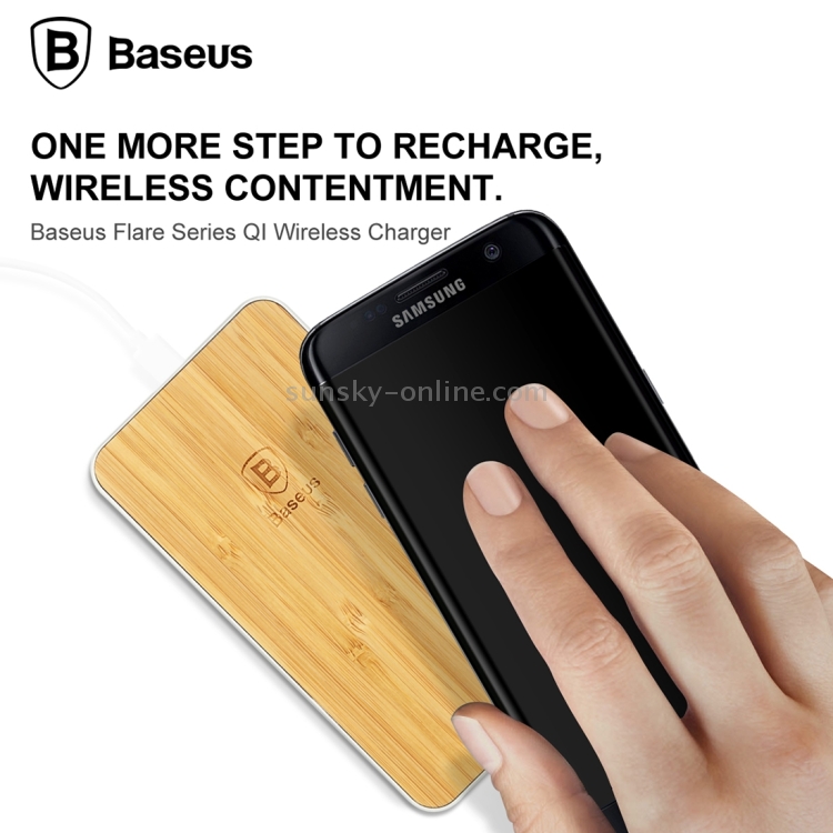 Baseus Flare Series QI Standard Wood Grain Quadrangle Wireless Charger for iPhone 8 / 8 Plus / X & Smart Phones Baseus Flare Series QI Standard Wood Grain Quadrangle Wireless Charger for iPhone 8 / 8 Plus / X & Smart Phones