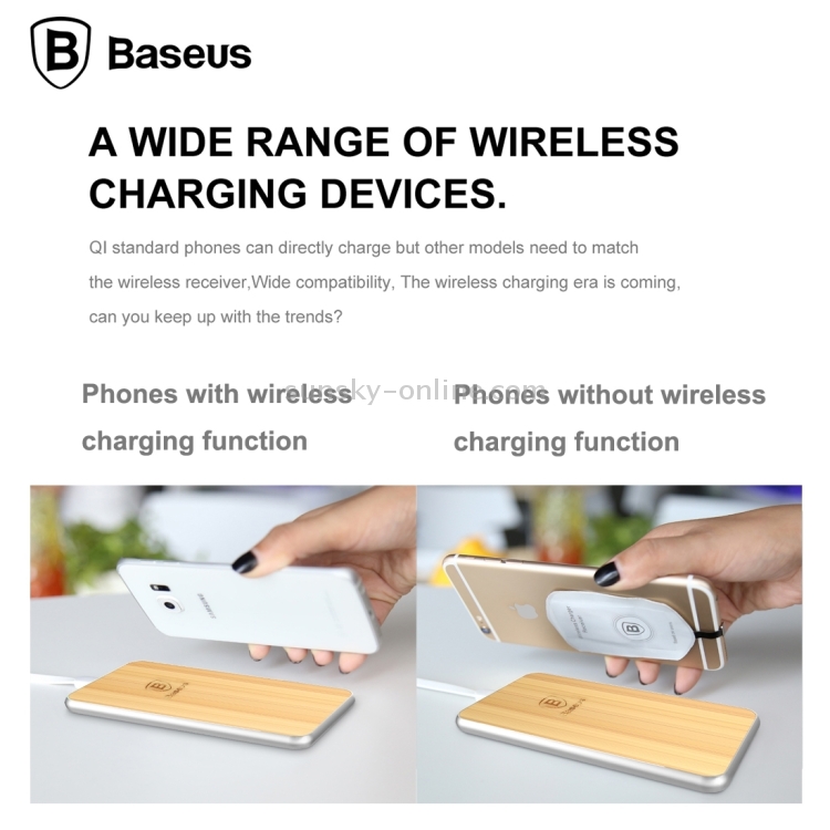 Baseus Flare Series QI Standard Wood Grain Quadrangle Wireless Charger for iPhone 8 / 8 Plus / X & Smart Phones Baseus Flare Series QI Standard Wood Grain Quadrangle Wireless Charger for iPhone 8 / 8 Plus / X & Smart Phones