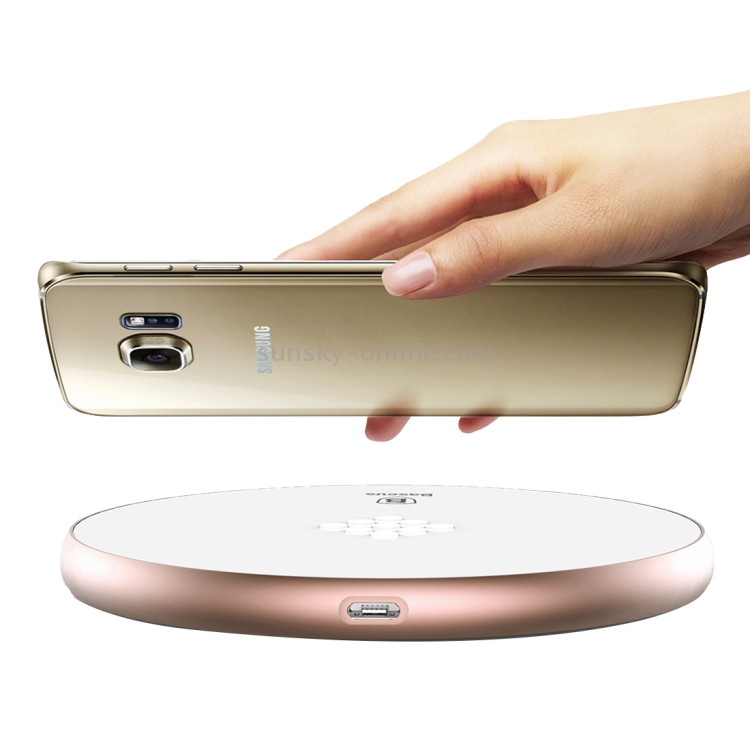 Baseus Flare Series QI Standard Round Wireless Charger for iPhone 8 / 8 Plus / X & Smart Phones(Rose Gold) Baseus Flare Series QI Standard Round Wireless Charger for iPhone 8 / 8 Plus / X & Smart Phones(Rose Gold)