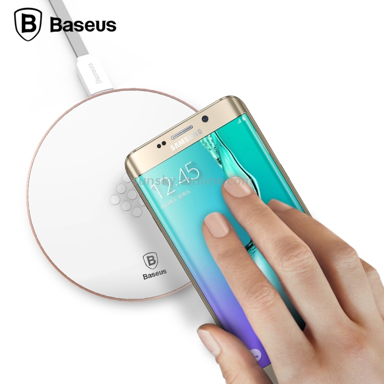 Baseus Flare Series QI Standard Round Wireless Charger for iPhone 8 / 8 Plus / X & Smart Phones(Rose Gold) Baseus Flare Series QI Standard Round Wireless Charger for iPhone 8 / 8 Plus / X & Smart Phones(Rose Gold)