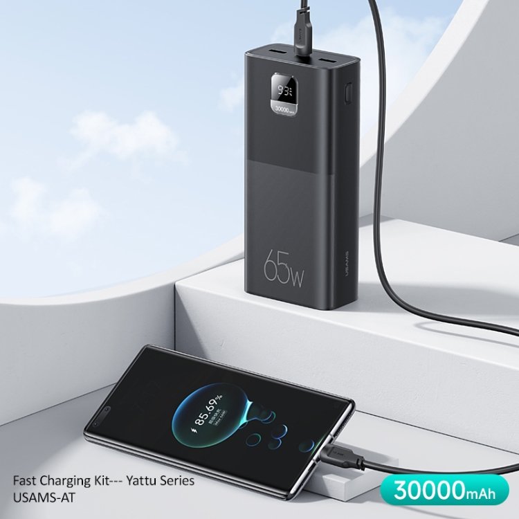 Usams At 30000Mah Fast Charging Power Bank With Cable - 1