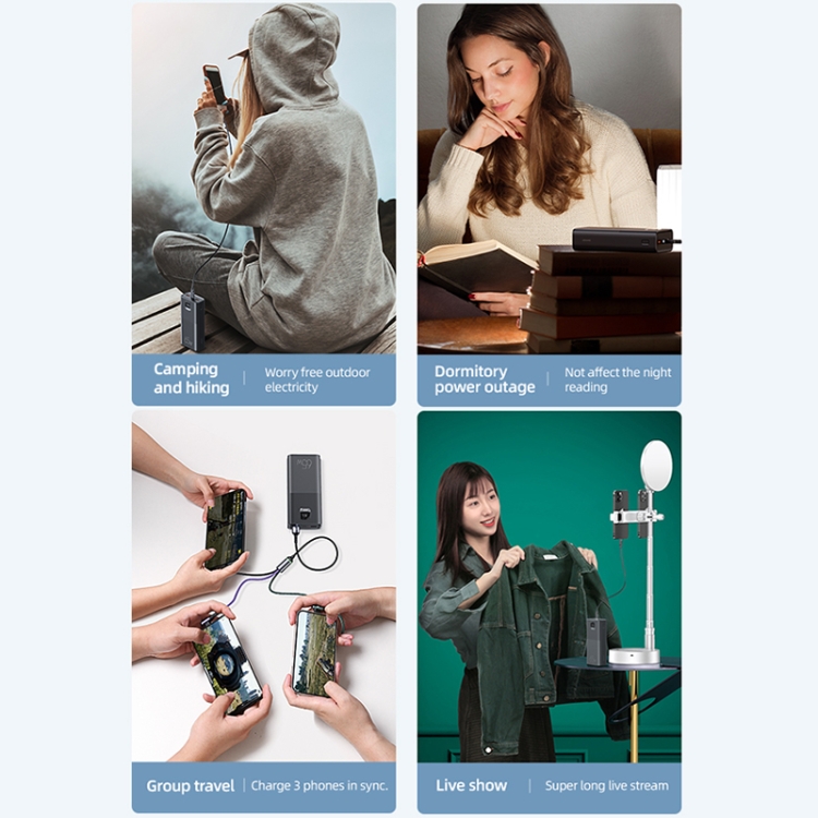 Usams At 30000Mah Fast Charging Power Bank With Cable - 6