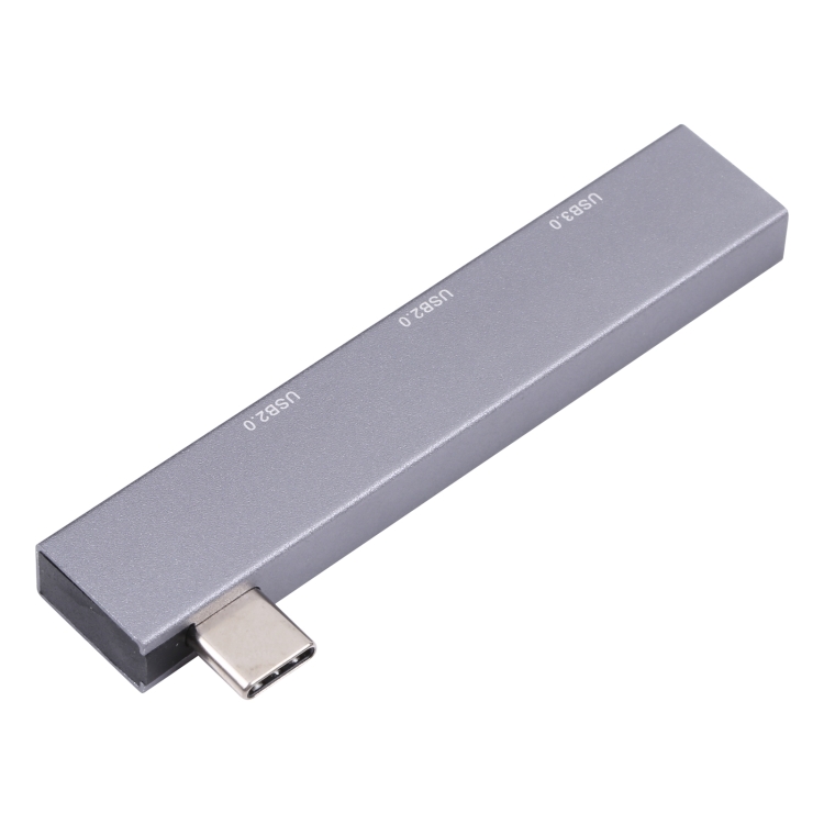 Adaptador 839 USB-C/Tipo-C macho a doble USB 2.0+USB 3.0 hembra (plateado) - 2