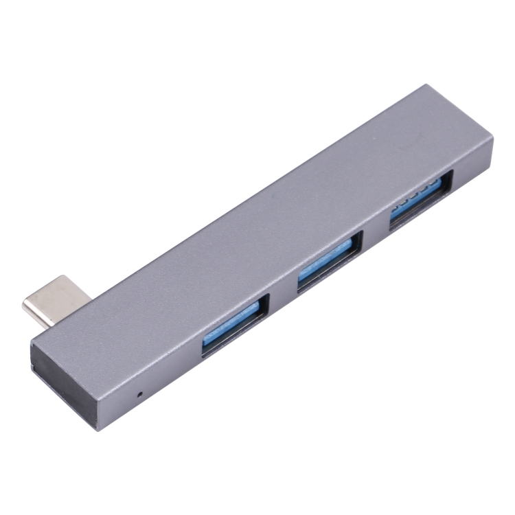 Adaptador 839 USB-C/Tipo-C macho a doble USB 2.0+USB 3.0 hembra (plateado) - 3