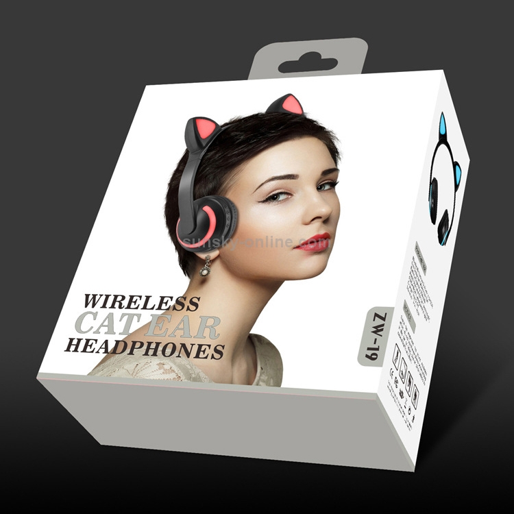 CYKE Glowing Cat Ear Stereo Bluetooth V4.2 + EDR Headphone Gaming Headset with LED Light