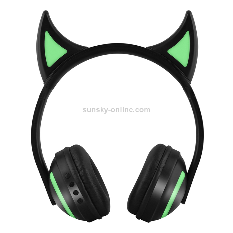 CYKE Glowing Devil Ear Stereo Bluetooth V4.2 + EDR Headphone Gaming Headset with LED Light