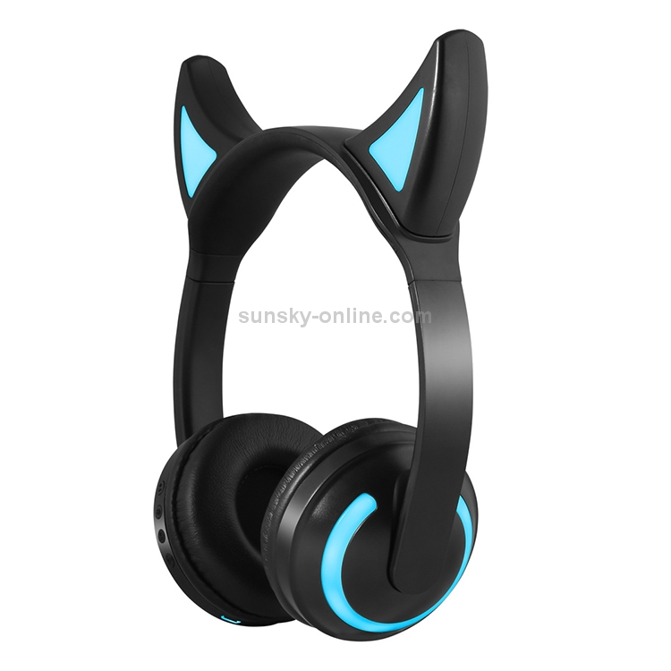 CYKE Glowing Devil Ear Stereo Bluetooth V4.2 + EDR Headphone Gaming Headset with LED Light