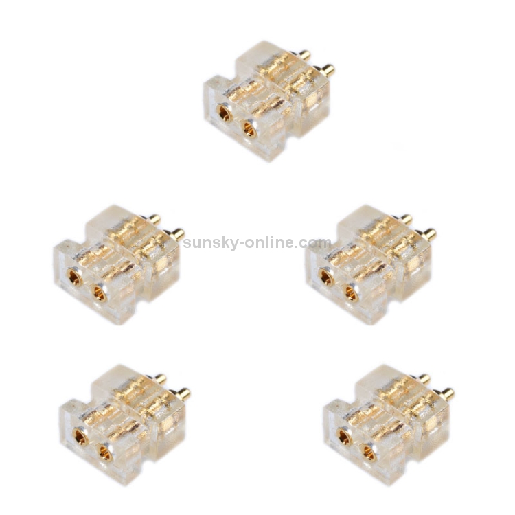 5 PCS DIY Earphone Connector Double Pin Socket Female Base 5 PCS DIY Earphone Connector Double Pin Socket Female Base