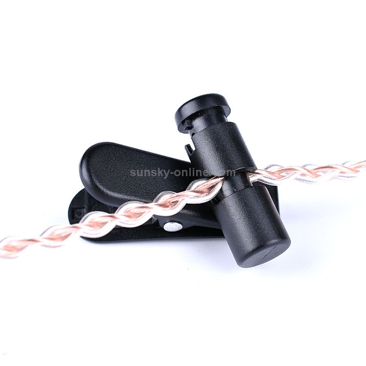 3 PCS Rotatable Headphone Cable Clip DIY Earphone Clamp Fittings (Black) 3 PCS Rotatable Headphone Cable Clip DIY Earphone Clamp Fittings (Black)