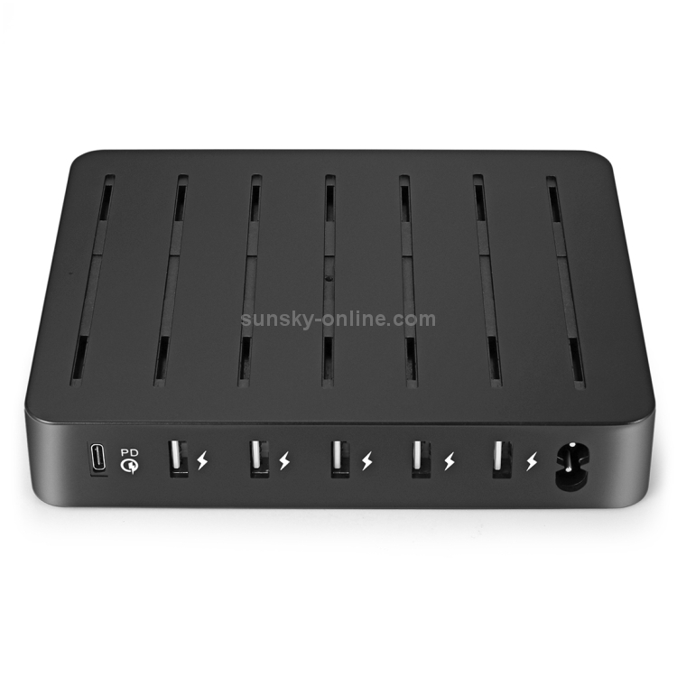 008PD Multi-function AC 100V~240V 6 Ports USB-C PD Detachable Charging Station Smart Charger, US/EU/UK/AU/Japanese Plug(Black) 008PD Multi-function AC 100V~240V 6 Ports USB-C PD Detachable Charging Station Smart Charger, US/EU/UK/AU/Japanese Plug(Black)