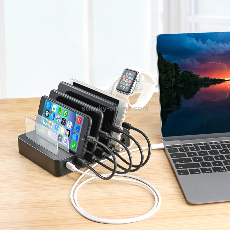 008PD Multi-function AC 100V~240V 6 Ports USB-C PD Detachable Charging Station Smart Charger, US/EU/UK/AU/Japanese Plug(Black) 008PD Multi-function AC 100V~240V 6 Ports USB-C PD Detachable Charging Station Smart Charger, US/EU/UK/AU/Japanese Plug(Black)