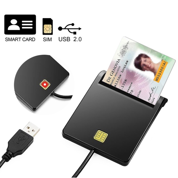 Lecteur de carte à puce USB 2.0 Micro SD / TF Memory Id Bank Emv