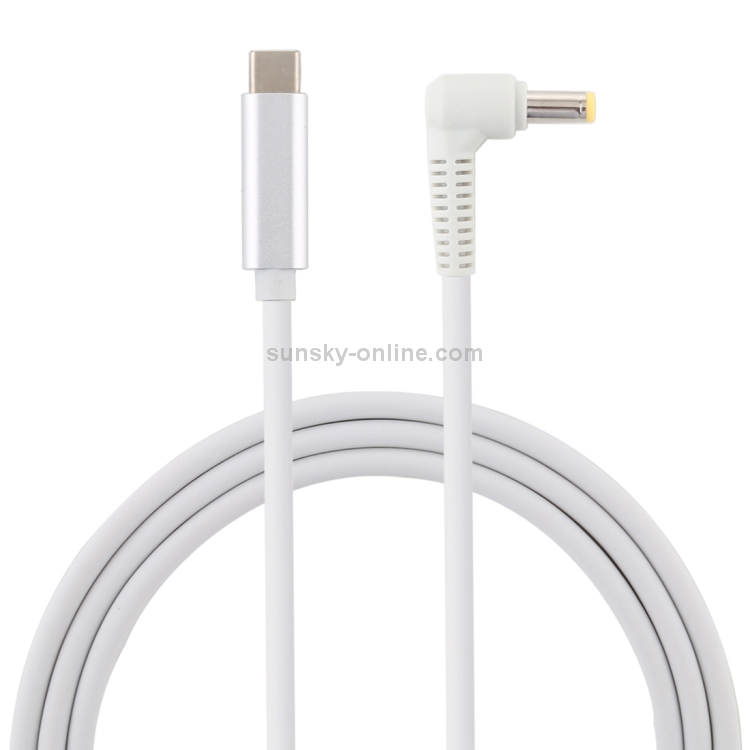 Cable Length About 1.5m USB-C/Type-C to 5.5 x 2.5mm Laptop Power Charging Cable