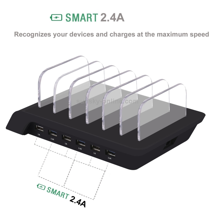 YM-UD06 5V 10.2A Output Universal Desktop Detachable 6 Ports USB Charging Station Multi-Device Hub Charging Dock YM-UD06 5V 10.2A Output Universal Desktop Detachable 6 Ports USB Charging Station Multi-Device Hub Charging Dock