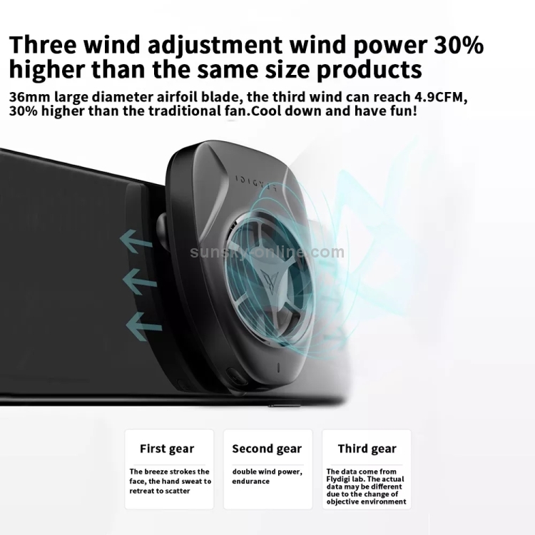 FLYDIGI Portable Mobile Phone Cooling Fan Radiator(Black) FLYDIGI Portable Mobile Phone Cooling Fan Radiator(Black)