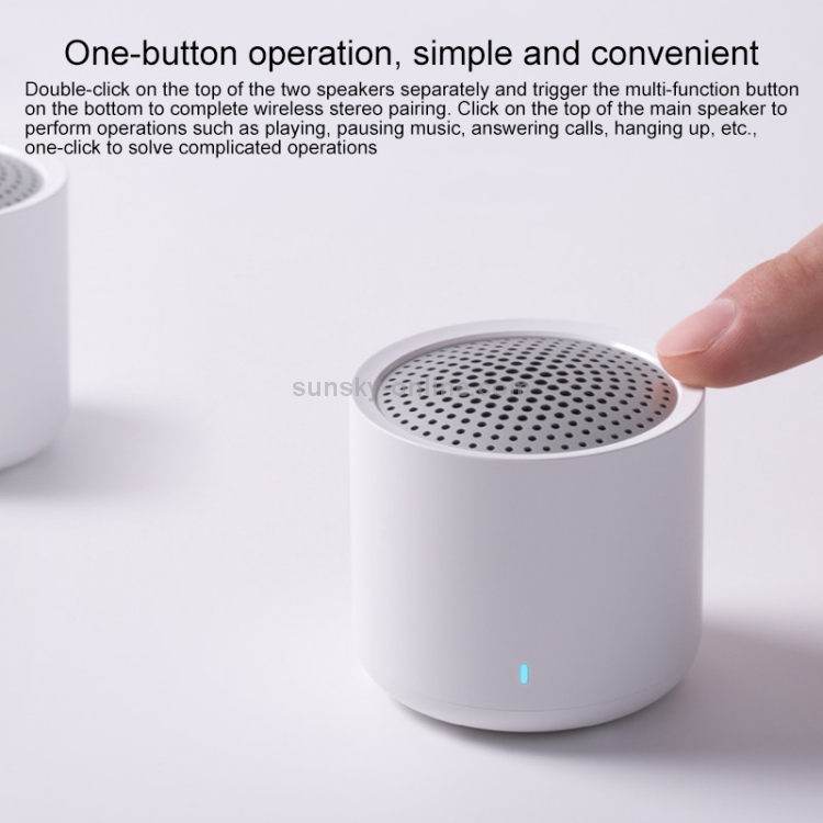 2 PCS Original Xiaomi Bluetooth 5.0 Mini Portable Wireless Stereo Bluetooth Speaker(White) 2 PCS Original Xiaomi Bluetooth 5.0 Mini Portable Wireless Stereo Bluetooth Speaker(White)