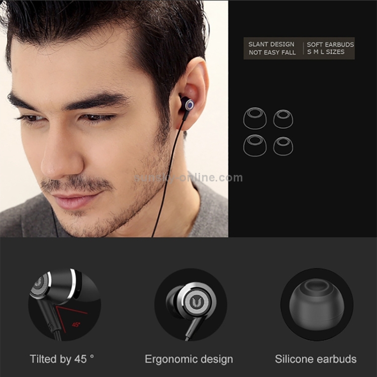 UiiSii HI-820 Universal HIFI Graphene Moving Coil In-Ear Earphone (Blue)