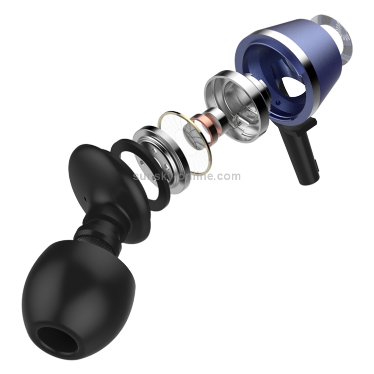 UiiSii HI-820 Universal HIFI Graphene Moving Coil In-Ear Earphone (Blue)