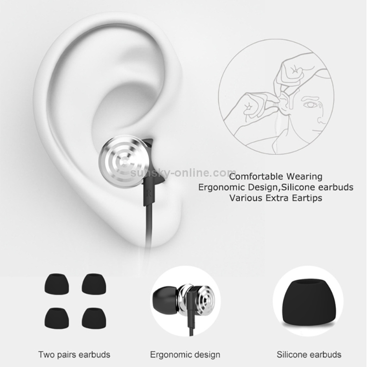 UiiSii HI-905 Universal HIFI Moving Iron + Moving Coil In-Ear Earphone (Silver) UiiSii HI-905 Universal HIFI Moving Iron + Moving Coil In-Ear Earphone (Silver)